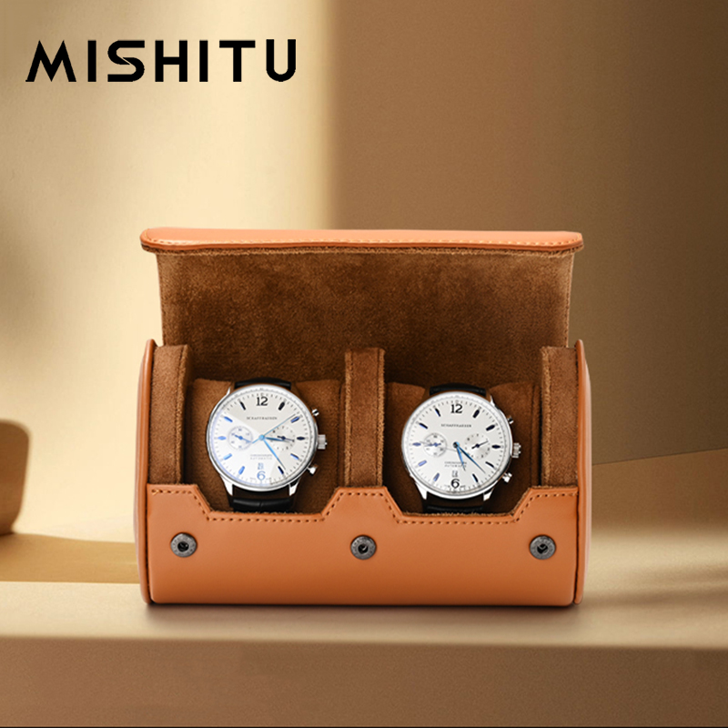 Vintage Watch Collecting - MISHITU 1/2/3-Slot Watch Storage Roll Travel