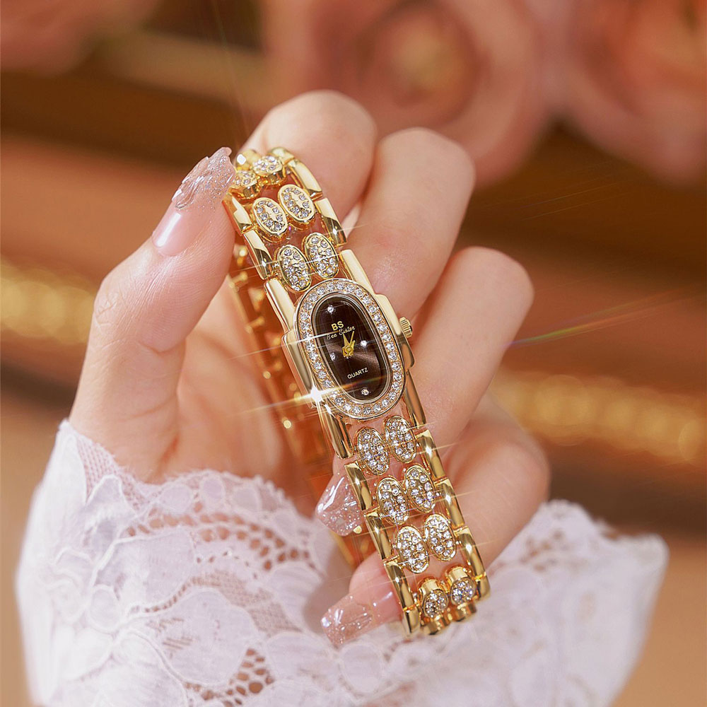 Vintage Watch Crystal - Fashion Watches Gold Bracelet Stainless Steel