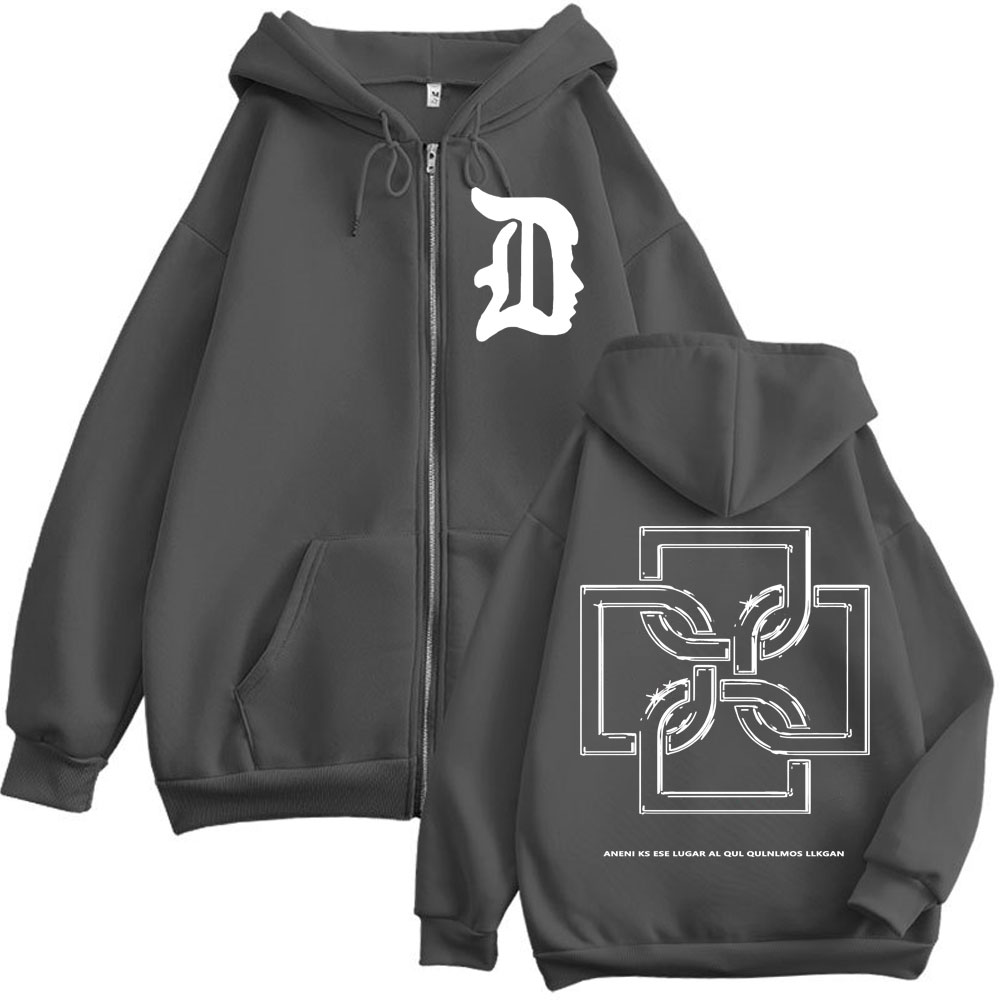 Customization Rapper Duki Logo - огляд і ціна Vintage Zip Hoodie