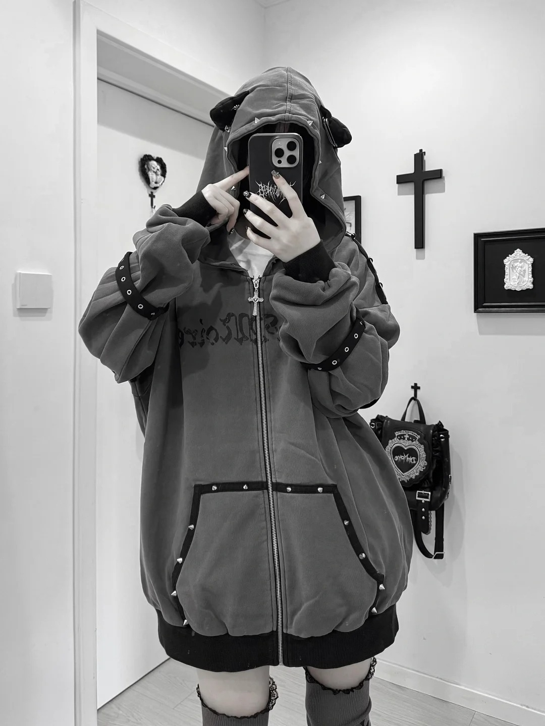 Streetwear Harajuku Hoodies Ja - огляд і ціна Vintage Zip Hoodie