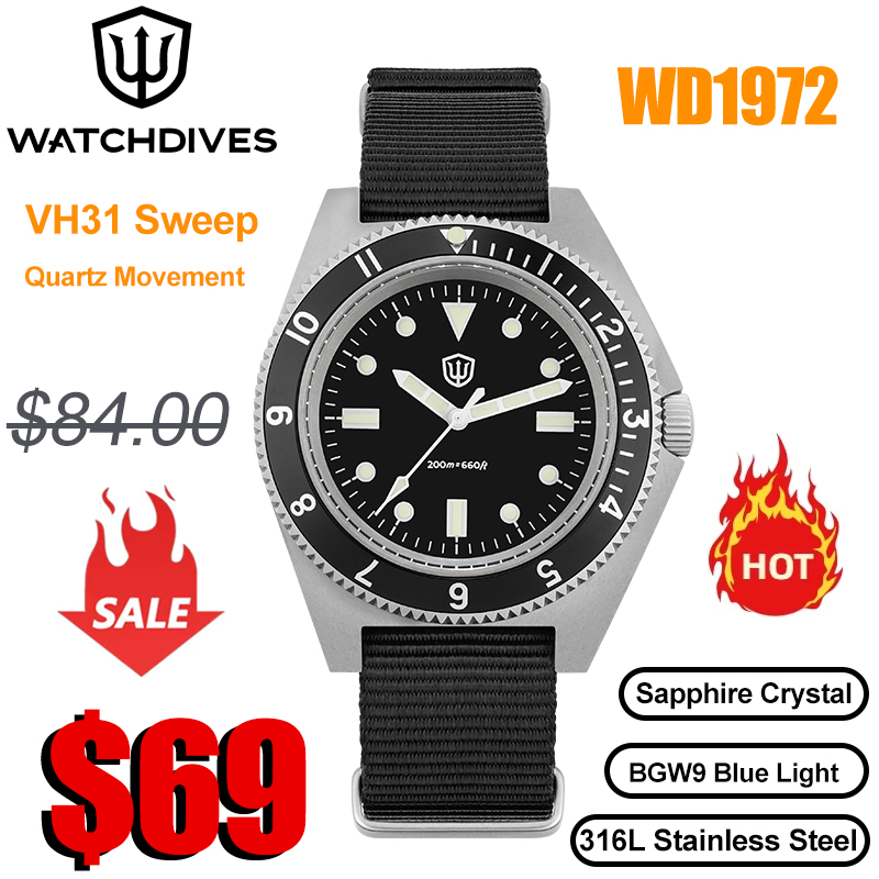 Watchdives WD1972 Quartz Watch - огляд і ціна Vintage Watch Collecting