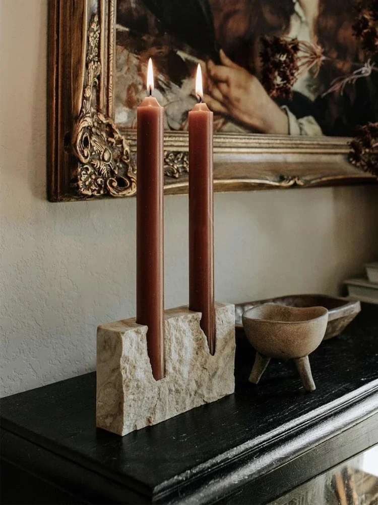 2 Holes Marble Candlestick Hol - огляд і ціна Collectible Vintage Matches