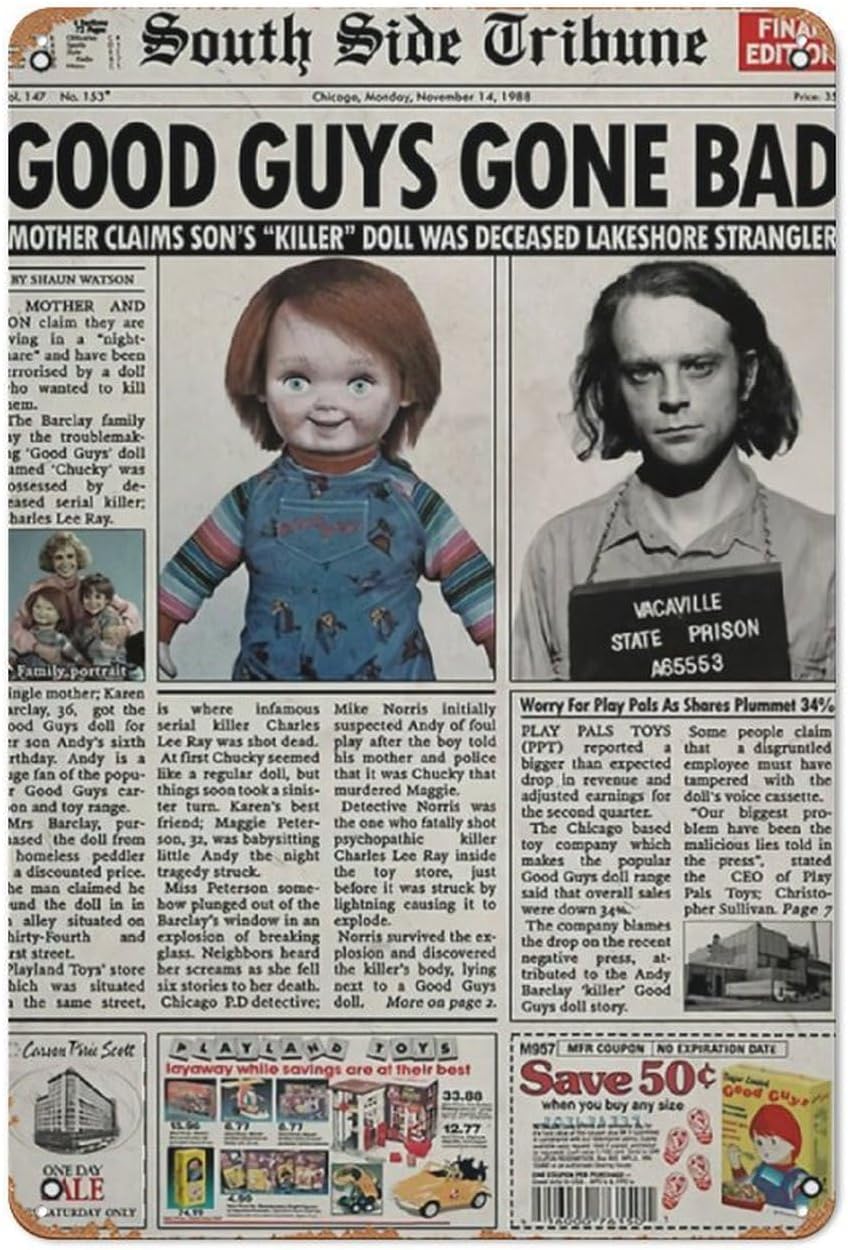 Child S Play 1988 Newspaper Po - огляд і ціна Collectible Vintage Newspapers